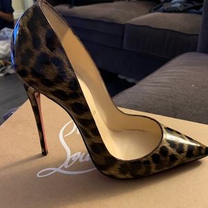 Christian Louboutin So Kate 120mm Leopard Print
